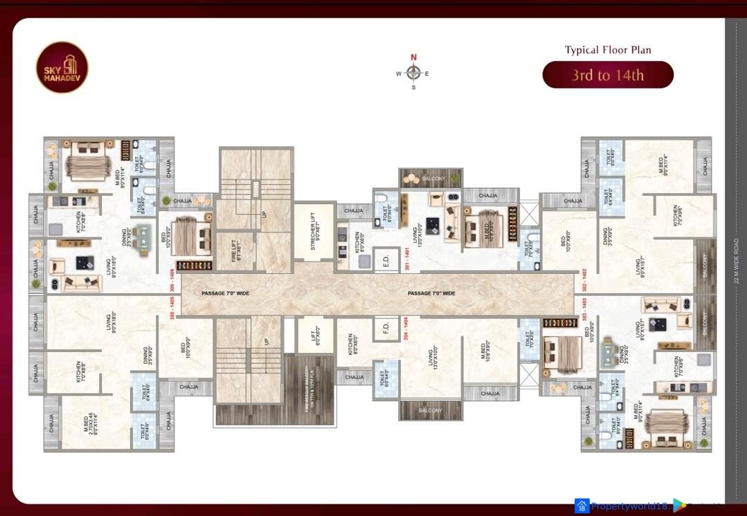 sky Mahadev 2BHK Dronagiri