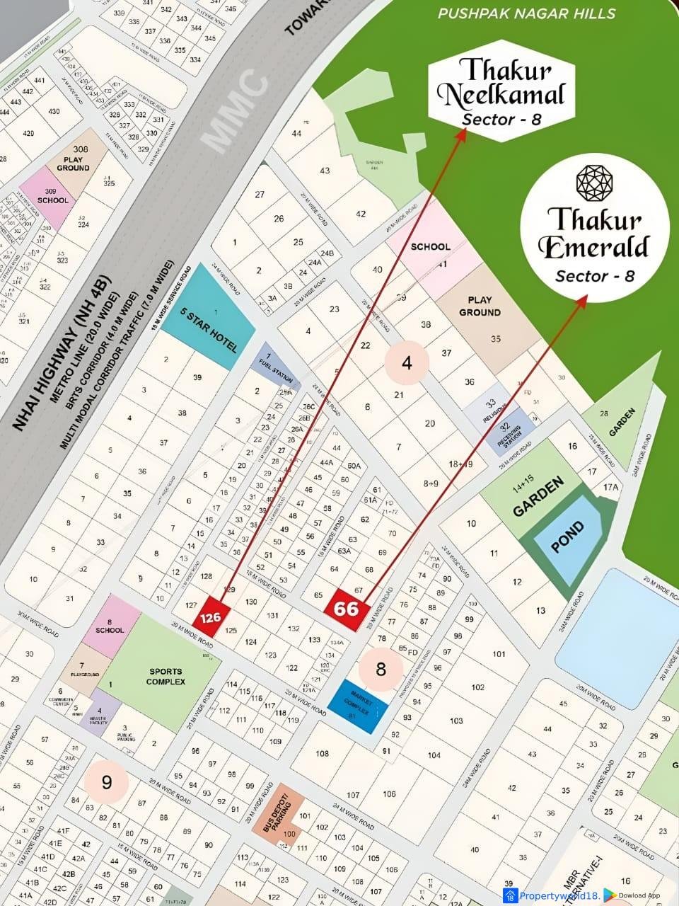 terrace flat Thakur Emerald