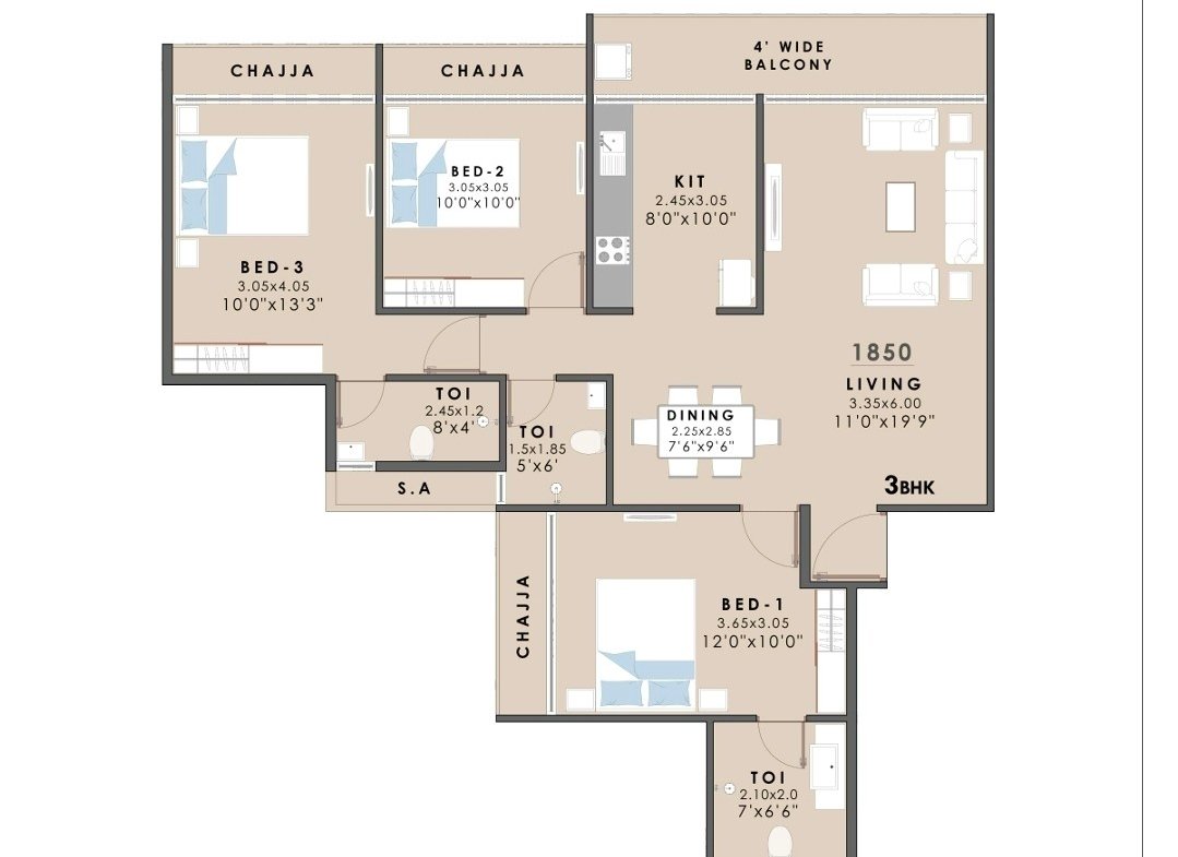Satyam Swarnim, New Panvel – Premium 2 & 3 BHK Flats in Navi Mumbai