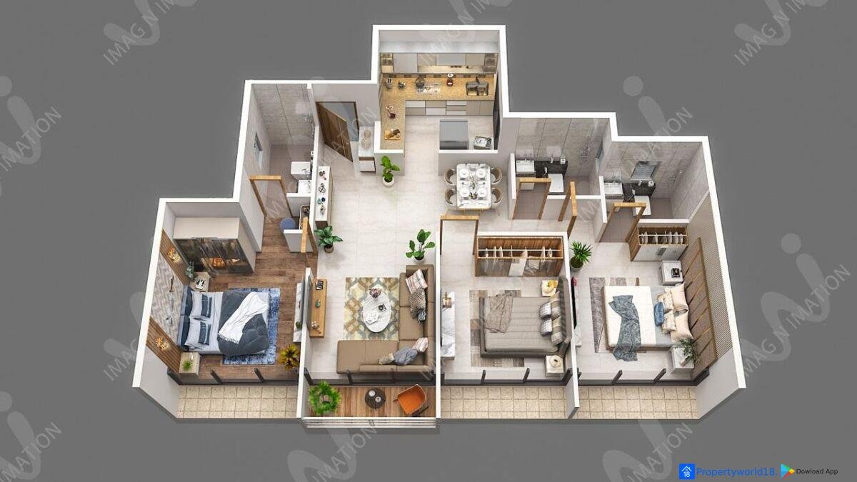 2 BHK & 3 BHK Apartments Pushpak Nagar”Kalash Serenity”,