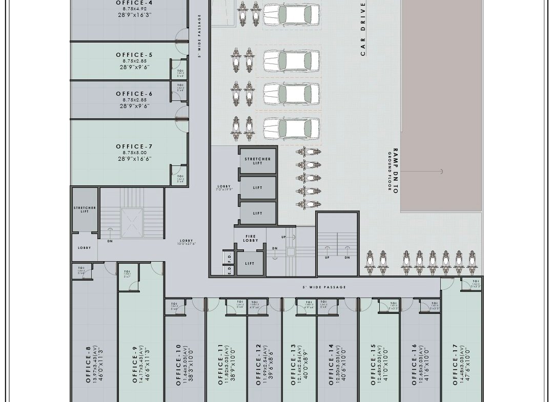 1 BHK & 2 BHK In Pushpak G Stilt 18 Storey Tower