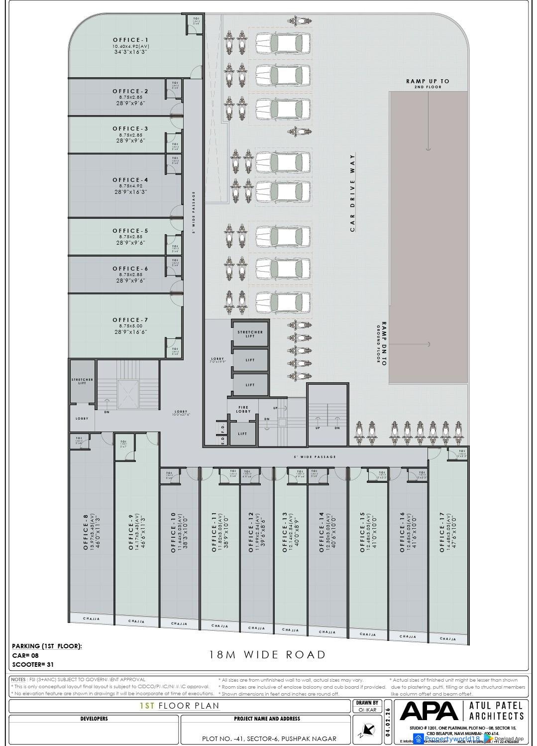 scaled_1000588614 1 BHK & 2 BHK In Pushpak G Stilt 18 Storey Tower