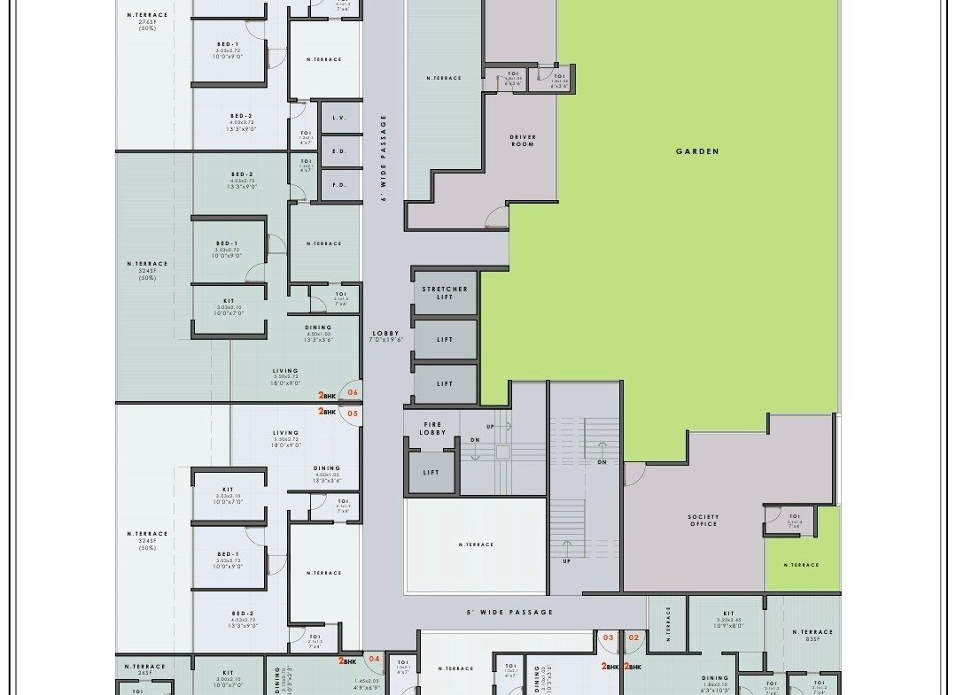 1 BHK & 2 BHK In Pushpak G Stilt 18 Storey Tower