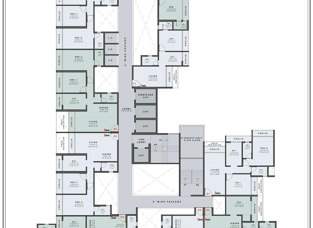 1 BHK & 2 BHK In Pushpak G Stilt 18 Storey Tower