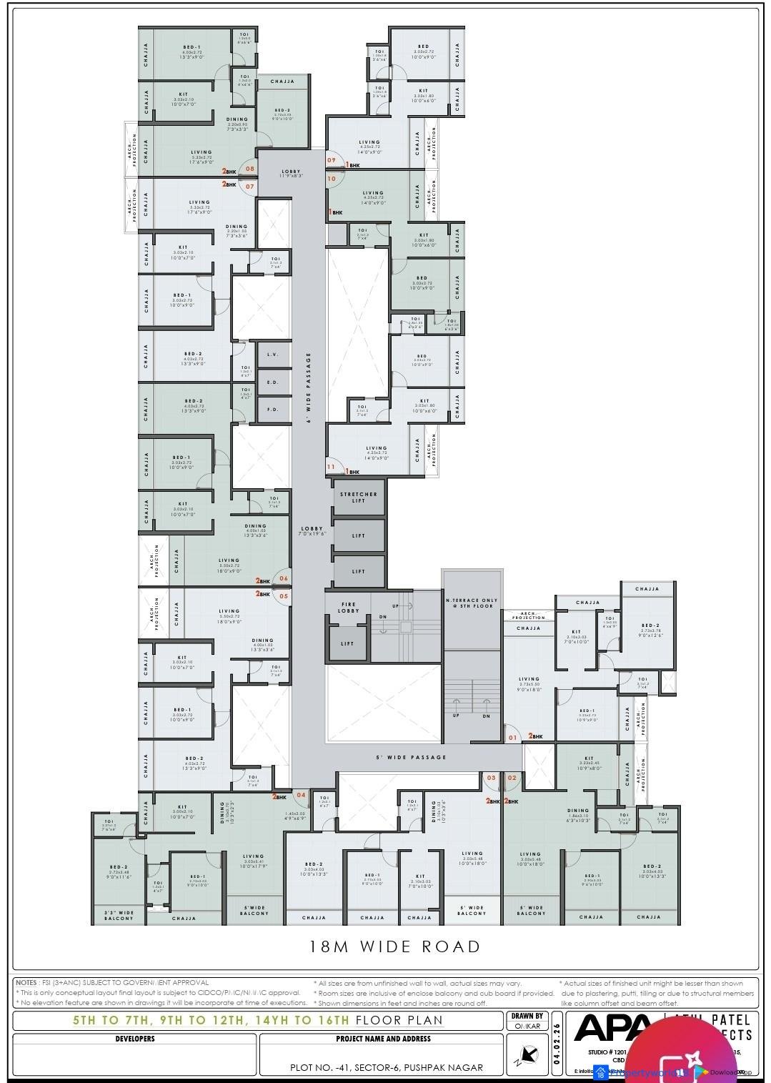 scaled_1000588626 1 BHK & 2 BHK In Pushpak G Stilt 18 Storey Tower
