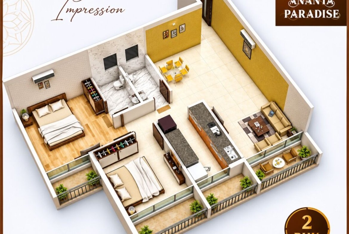 1 & 2BHK ANANTA PARADISE Pushpak Nagar