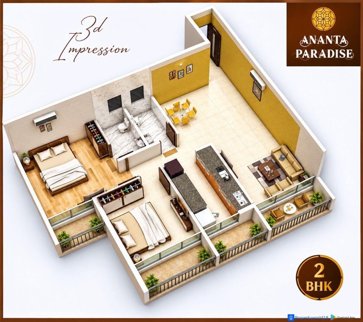 1 & 2BHK ANANTA PARADISE Pushpak Nagar