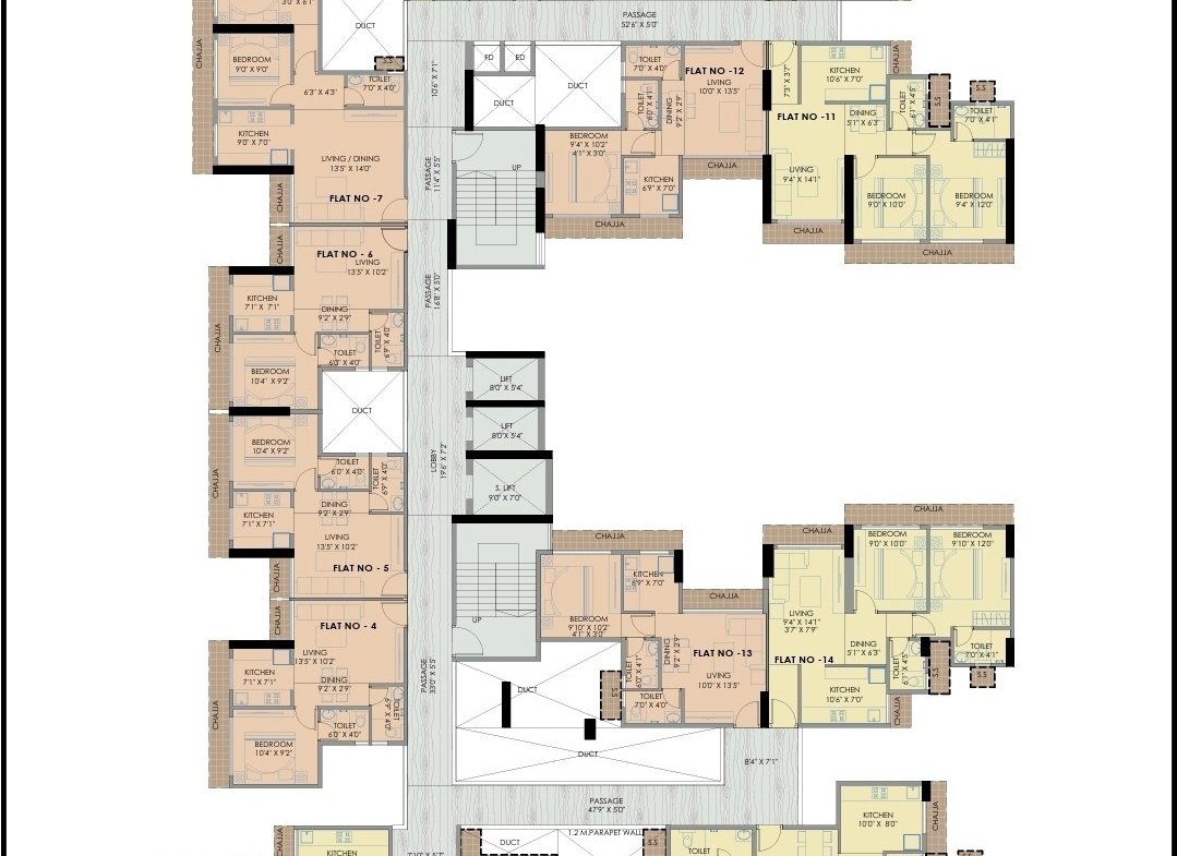 Luxury 1, 2 & 3 BHK Apartments for Sale in Bhagwati Elysia 3, Pushpak Nagar,