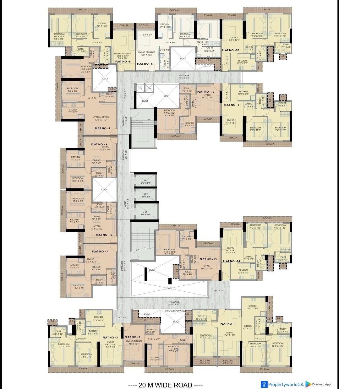 Luxury 1, 2 & 3 BHK Apartments for Sale in Bhagwati Elysia 3, Pushpak Nagar,