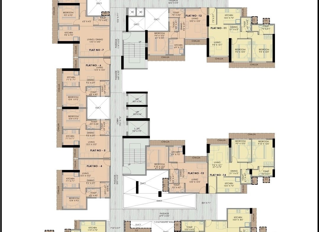 Luxury 1, 2 & 3 BHK Apartments for Sale in Bhagwati Elysia 3, Pushpak Nagar,
