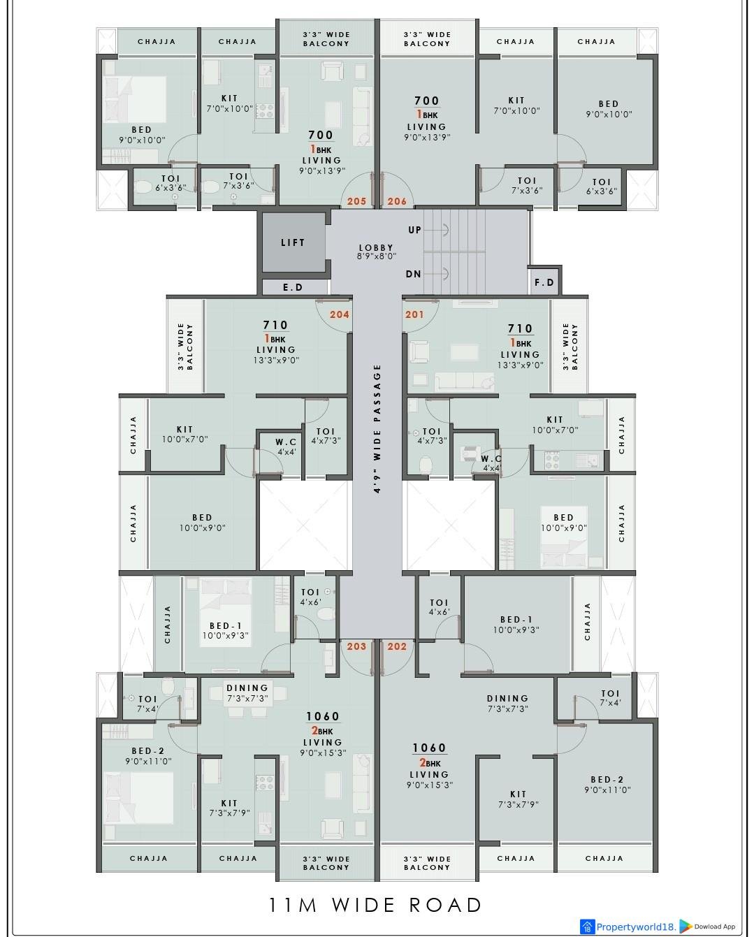 Krishna Elite – Modern 1 & 2 BHK Pushpak Nagar