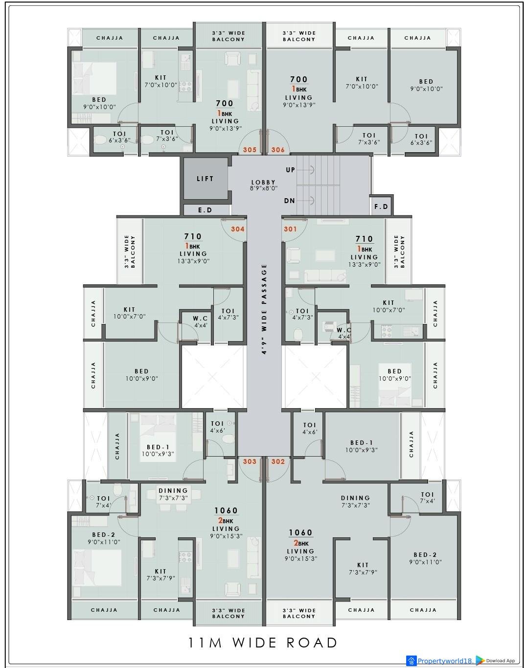 Krishna Elite – Modern 1 & 2 BHK Pushpak Nagar